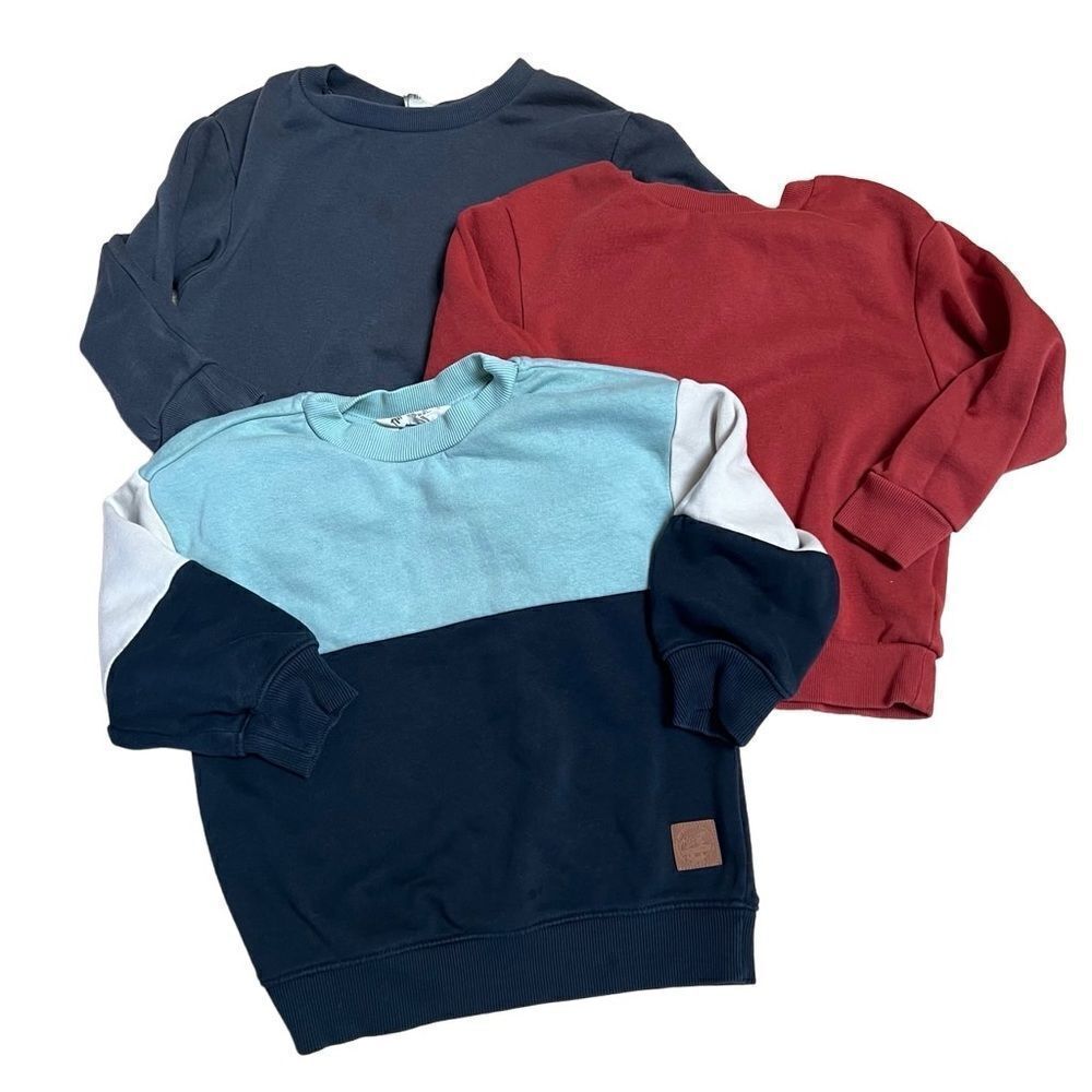 H&M Set of 3 Cotton Blend Long Sleeve Sweatshirts Toddlerβ3-4 Yrs Old EUC